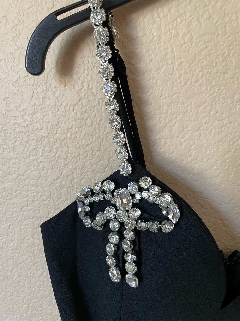 NWOT Rhinestones Crystals embellished Expensive Nights Jumpsuit tall long 34” M - Picture 8 of 13